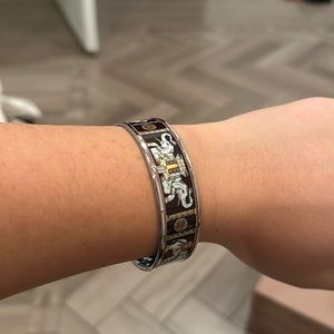 Hermes Brown Elephant Bangle